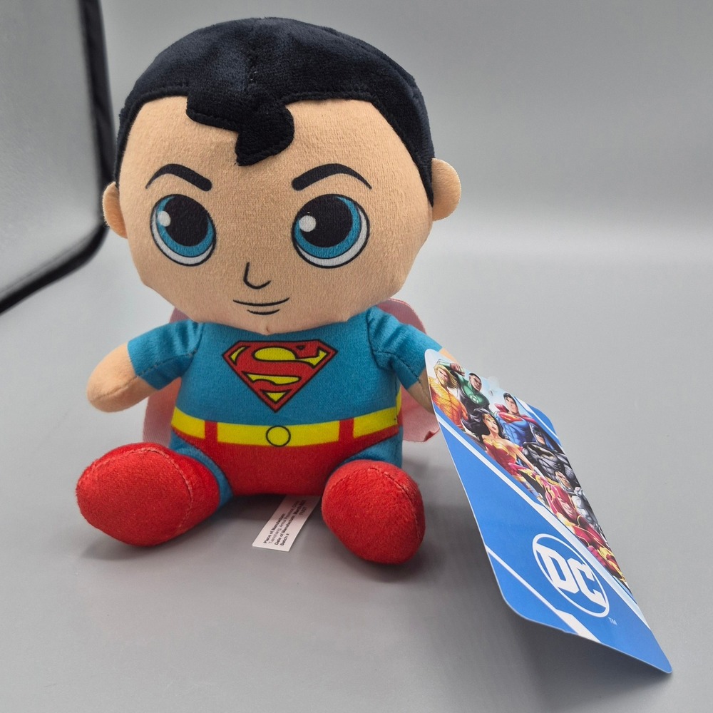 DC Comics Superman Plush 7 Inch Toy Factory Justice League Superhero NWT